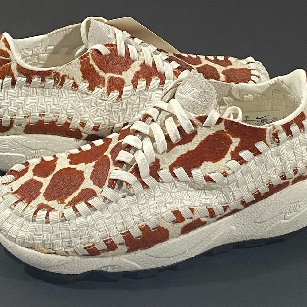 NWT Nike Women's Air Footscape Woven “Cow Print” Size 7